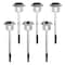 Nature Spring Solar Pathway Lights, 17-inch Stainless Steel Outdoor Stake Lighting for Garden, Landscape, Set of 6 181800JHL - alternate 3